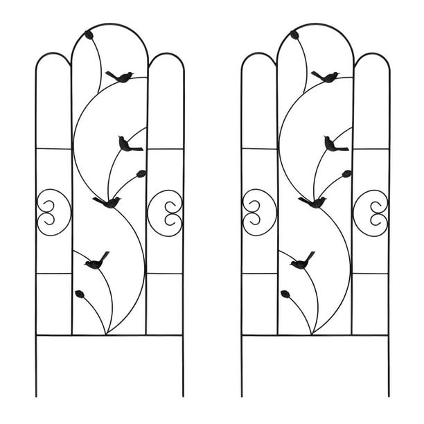 Black Metal Wire Lattice Grid Panels for Cucumber /& Vegetables Garden Trellis for Vines and Climbing Plants Durable /& Sturdy Beautiful Plant Decor Clematis Support Rose Vines